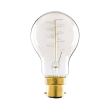 Gold GLS Incandescent Spiral Filament Bulb 40W B22 Dimmable