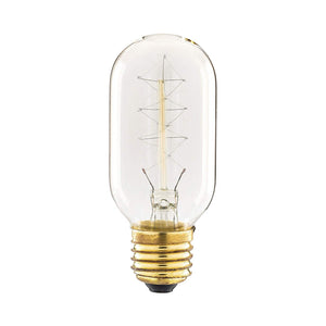 Gold Tubular Filament Incandescent 60W E27 ES Screw Dimmable
