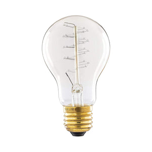 Gold GLS Incandescent Spiral Filament Bulb 40W E27 Dimmable
