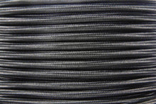 Black Braided Fabric Cable 1 metre – 3 Core 0.75mm