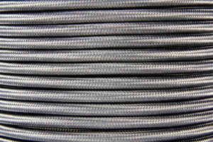 Grey Braided Fabric Cable