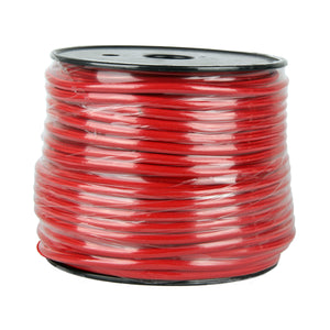 Ruby Red Braided Fabric Cable 1 metre – 3 Core 0.75mm