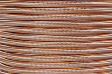 Rose Gold Braided Fabric Cable 1 metre – 3 Core 0.75mm