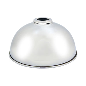 Large Dome Shaped Vintage Metal Lampshade – Chrome