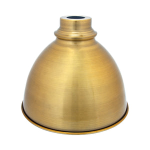 Opus Bell Shaped Vintage Metal Lampshade Brushed Brown Bronze