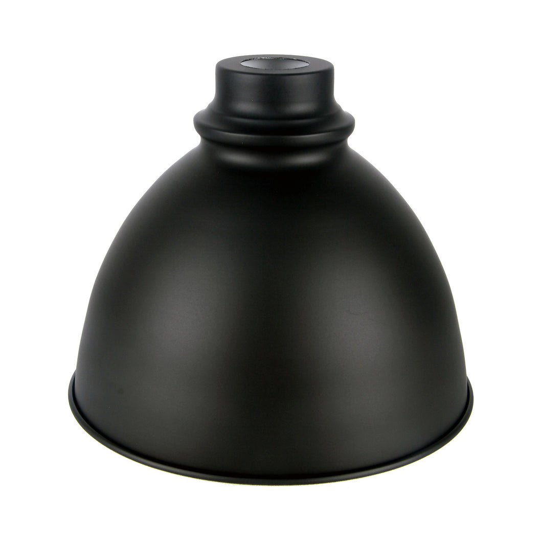 Opus Bell Shaped Vintage Metal Lampshade Black Colour