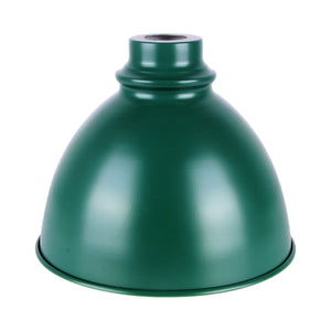 Bell Shaped Vintage Metal Lampshade - Dark Green