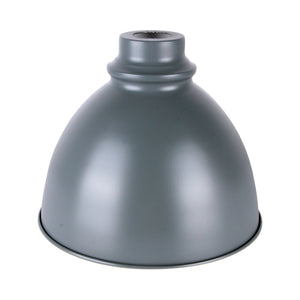 Bell Shaped Vintage Metal Lampshade - Grey