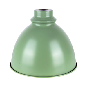 Bell Shaped Vintage Metal Lampshade - Pastel Green