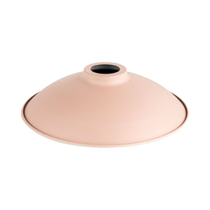 Opus Flat Dome Vintage Metal Lampshade – Pastel Pink