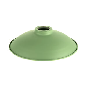 Opus Flat Dome Vintage Metal Lampshade – Pastel Green