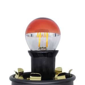 Crown Copper Filament Golfball LED 5W E27 Screw Cap Dimmable