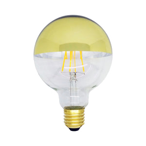 Crown Gold Filament Globe 95mm 5W LED E27 ES Screw Dimmable