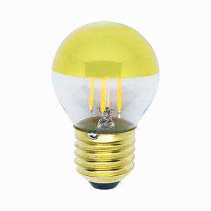 Crown Gold Filament Golfball 5W LED E27 ES Screw Dimmable