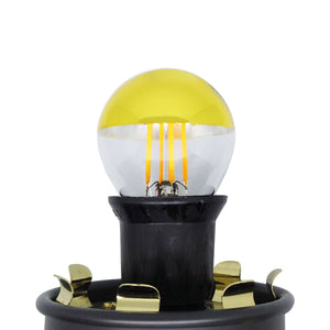Crown Gold Filament Golfball 5W LED E27 ES Screw Dimmable