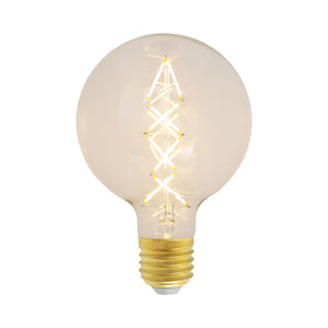 Large Globe x filament LED bulb - warm glow