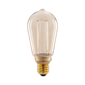 Gold Pear Filament LED Bulb 3.5W ES E27 Screw Cap Dimmable