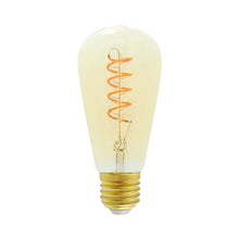 Gold Pear LED 4W Spiral Filament ES E27 Screw Cap Dimmable