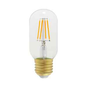 Clear 4W LED Tubular Filament Bulb ES E27 Screw Dimmable