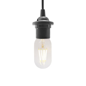 Clear 4W LED Tubular Filament Bulb ES E27 Screw Dimmable